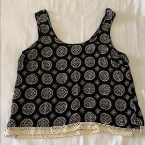 Lace detail blouse